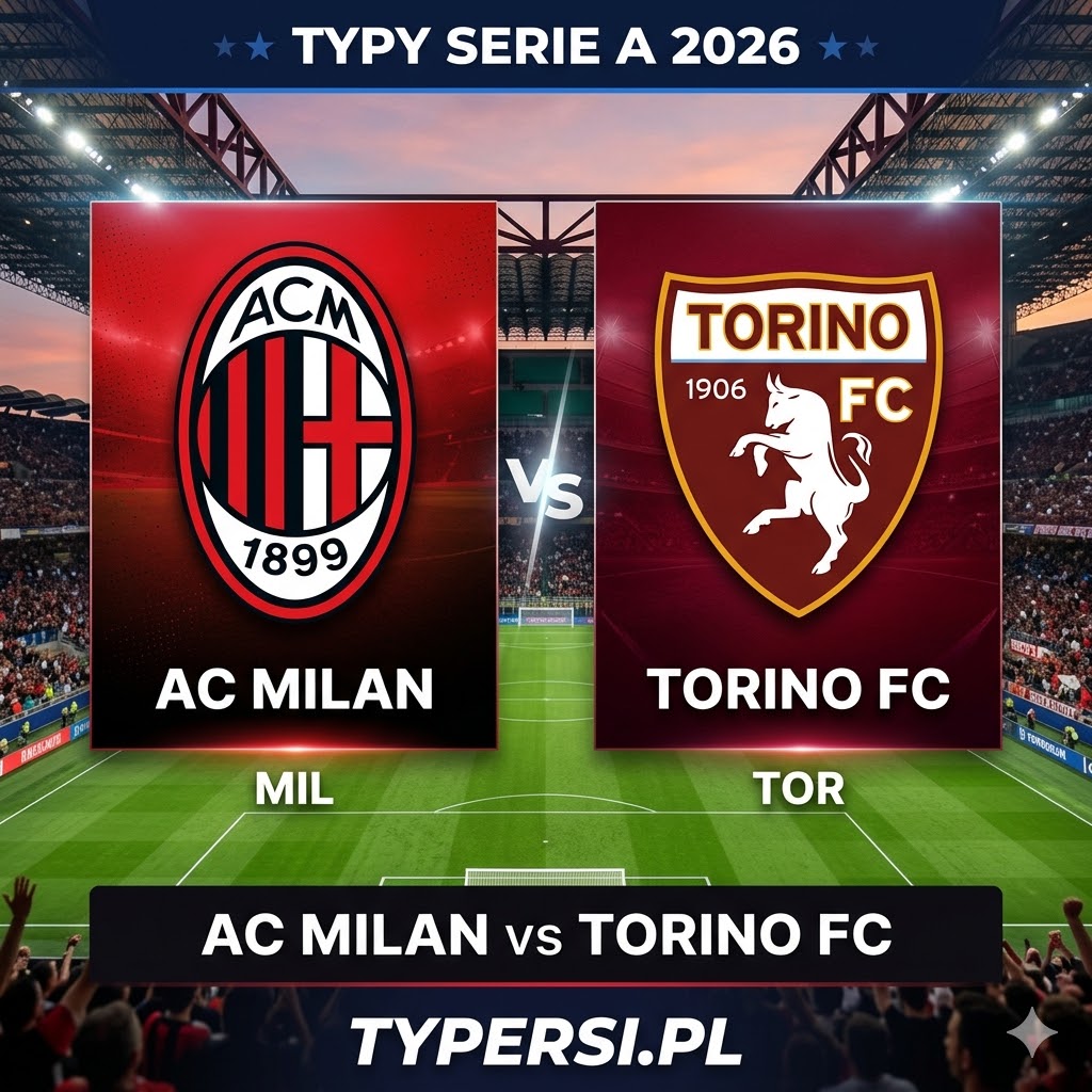 Typy na Jutro : AC Milan vs Torino - 29 kolejka Serie A 2026