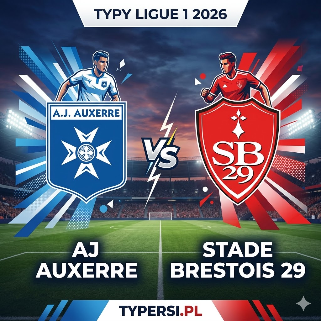 Typy na Jutro : Auxerre vs Brest - 27 kolejka Ligue 1 2026