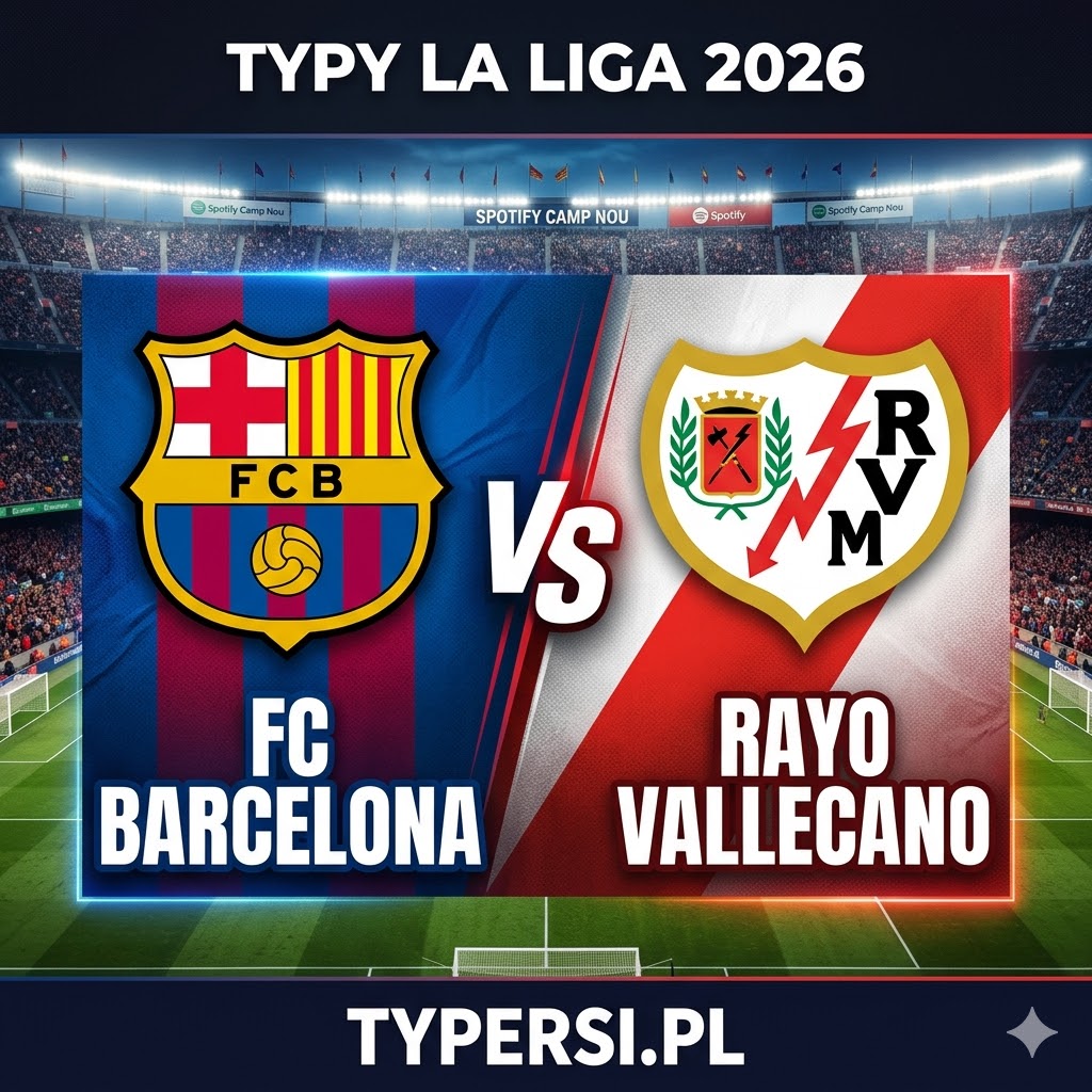 Typy na dziś : Barcelona vs Rayo Vallecano - 29 kolejka La Liga 2026