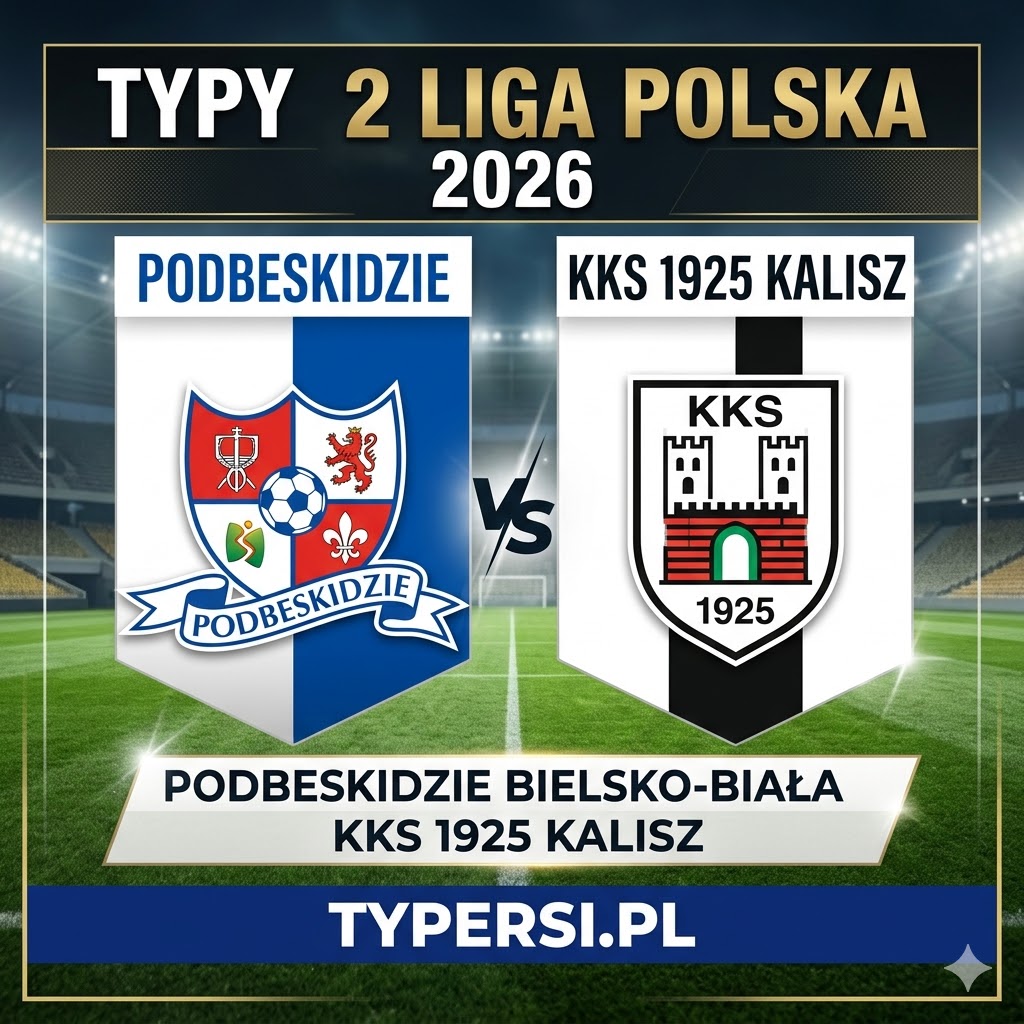 Typy Bukmacherów  2 Liga Polska 2026 : Podbeskidzie vs KKS 1925 Kalisz - 25 kolejka