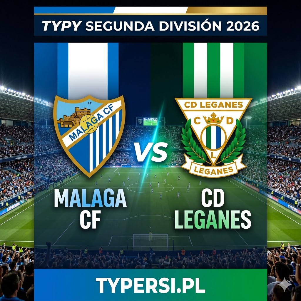 Typy Bukmacherów Segunda División 2026 : Malaga vs LeganesF - 32 kolejka