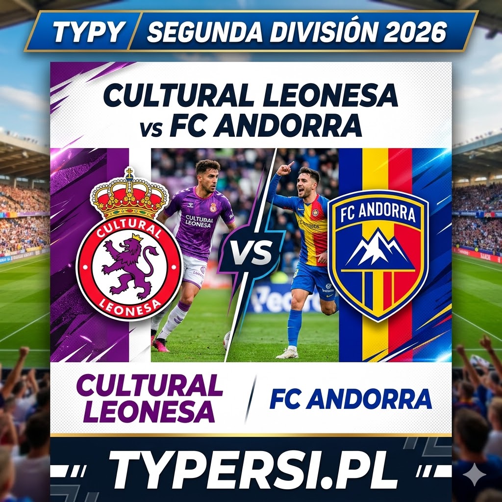 Typy Bukmacherów Segunda División 2026 : Cultural Leonesa vs FC Andorra - 32 kolejka