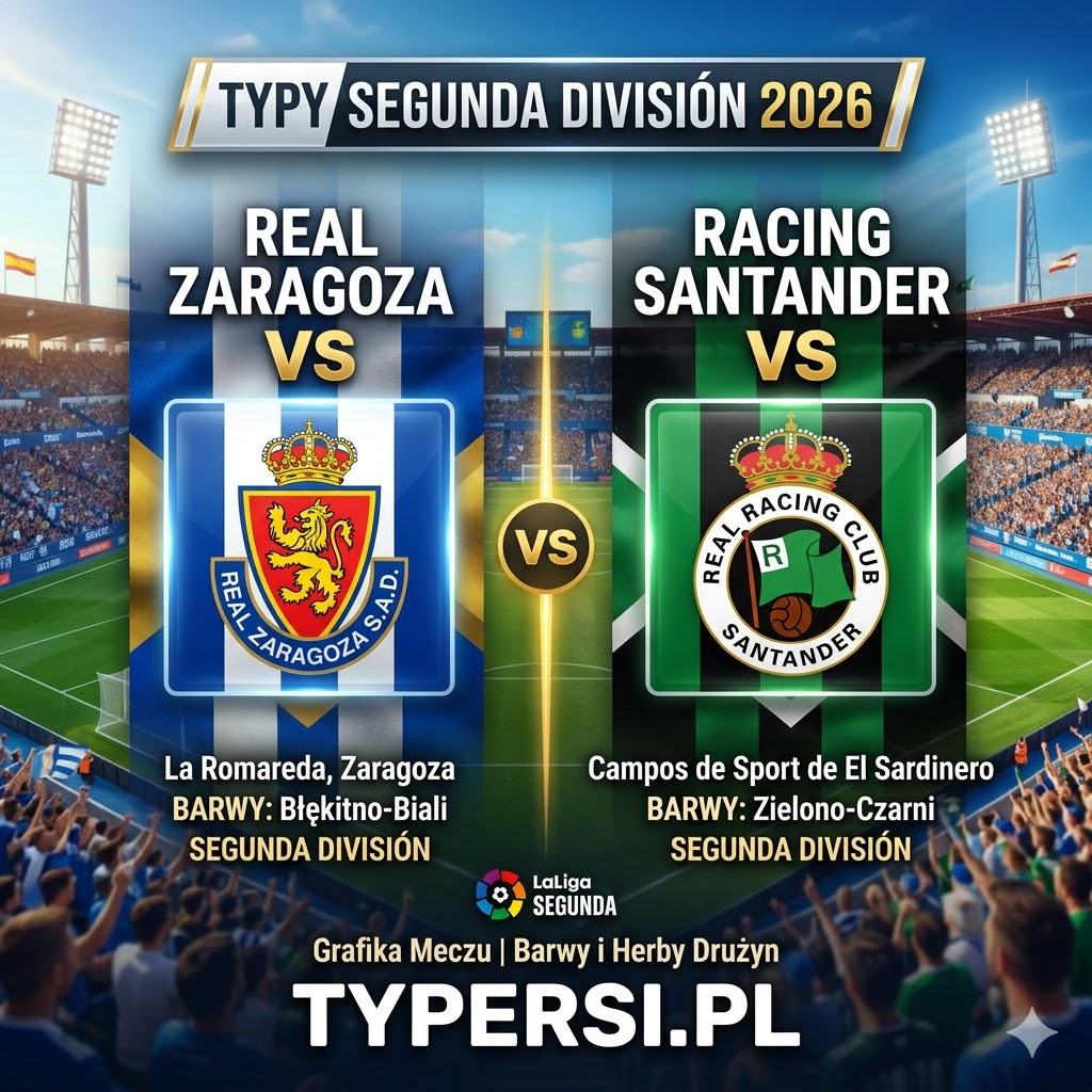 Typy Bukmacherów Segunda División 2026 : Real Zaragoza vs Racing Santander - 32 kolejka