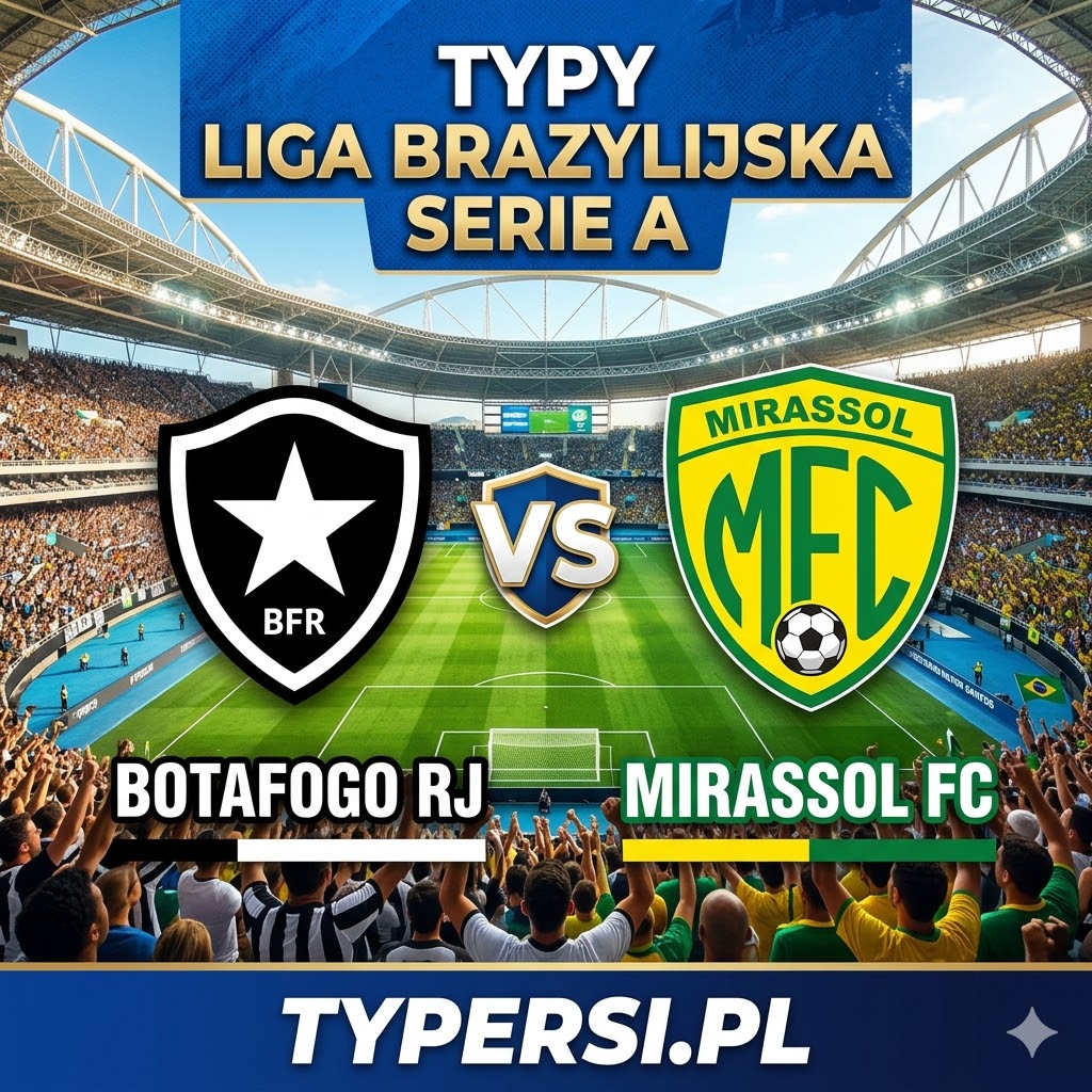 Typy Bukmacherów Liga brazylijska Serie A 2026 : Botafogo RJ vs Mirassol - 9 kolejka