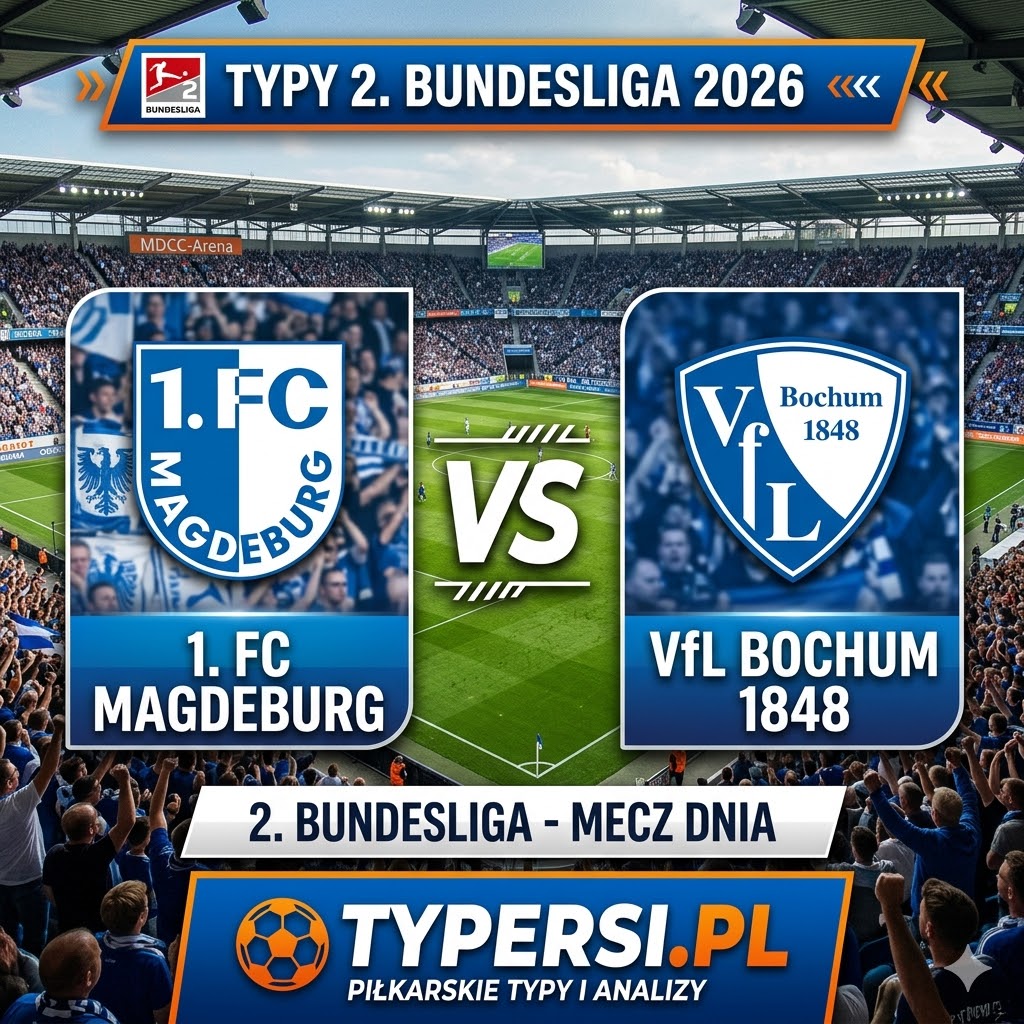 Typy Bukmacherów 2. Bundesliga 2026 : Magdeburg vs Bochum - 28 kolejka