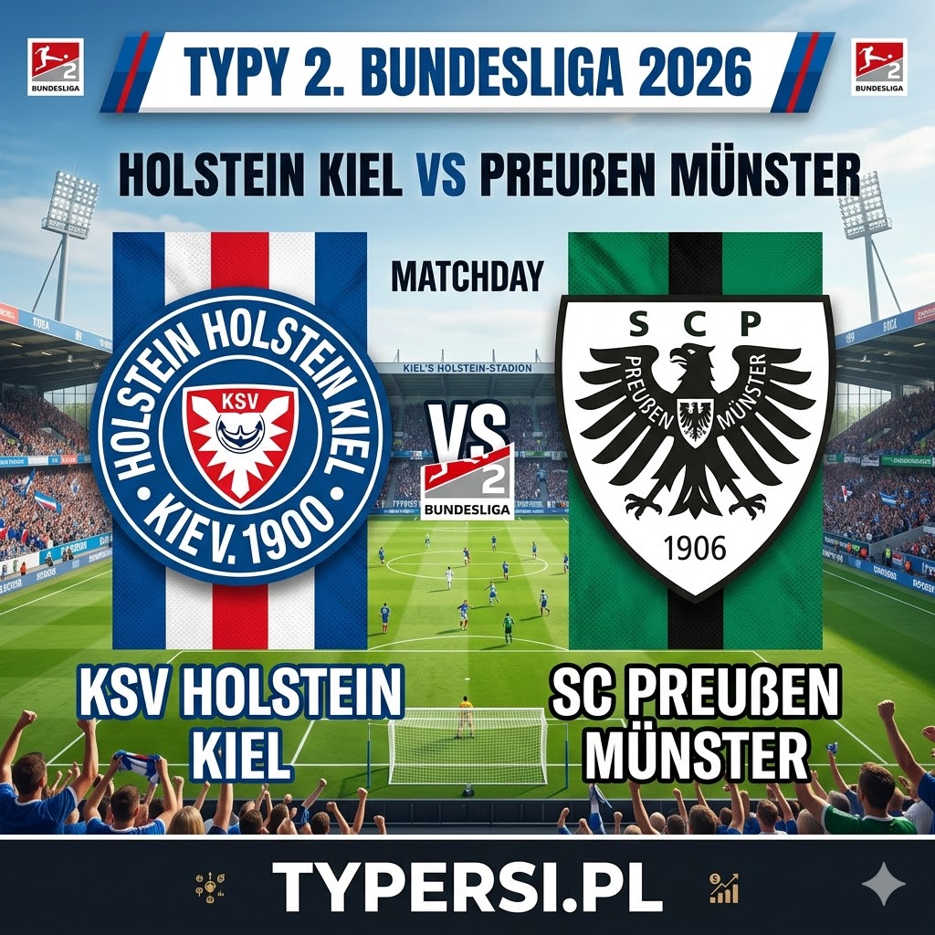 Typy Bukmacherów 2. Bundesliga 2026 : Holstein Kiel vs Preussen Muenster - 28 kolejka