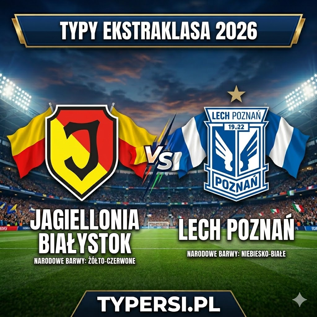 Typy Bukmacherów Ekstraklasa 2026 : Jagiellonia Białystok vs Lech Poznań - 27 kolejka