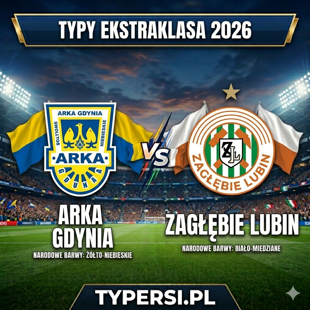 Typy Bukmacherów Ekstraklasa 2026 : Arka Gdynia vs Zagłębie Lubin - 27 kolejka