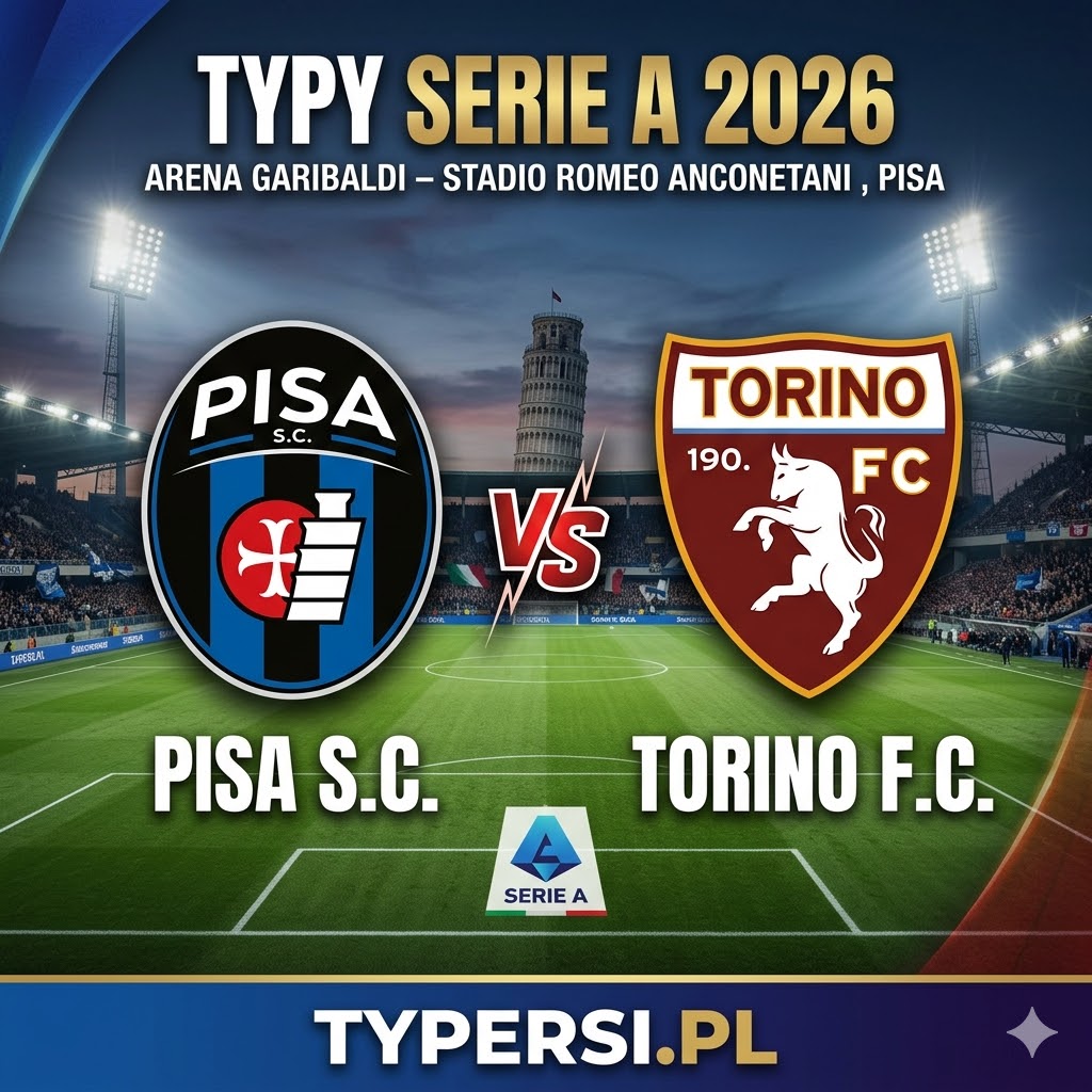 Typy Bukmacherów Serie A 2026 : Pisa vs Torino - 31 kolejka