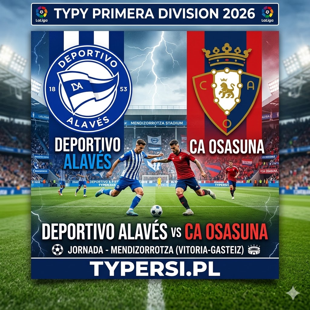 Typy Bukmacherów Primera Division 2026 : Deportivo Alaves vs Osasuna - 30 kolejka