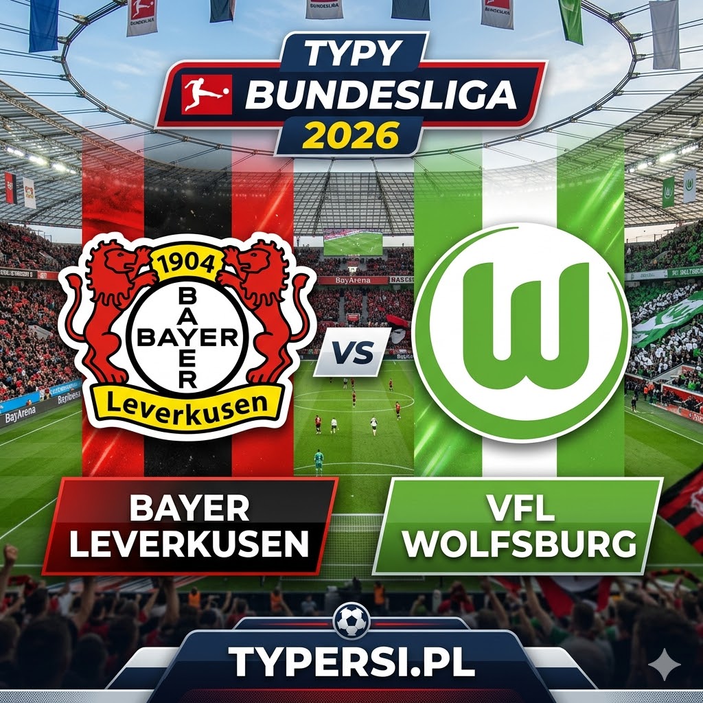 Typy Bukmacherów Bundesliga 2026 : Bayer Leverkusen vs Wolfsburg - 28 kolejka