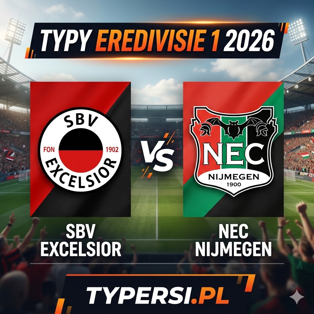 Typy Bukmacherów Eredivisie 2026 : Excelsior vs NEC Nijmegen - 29 kolejka
