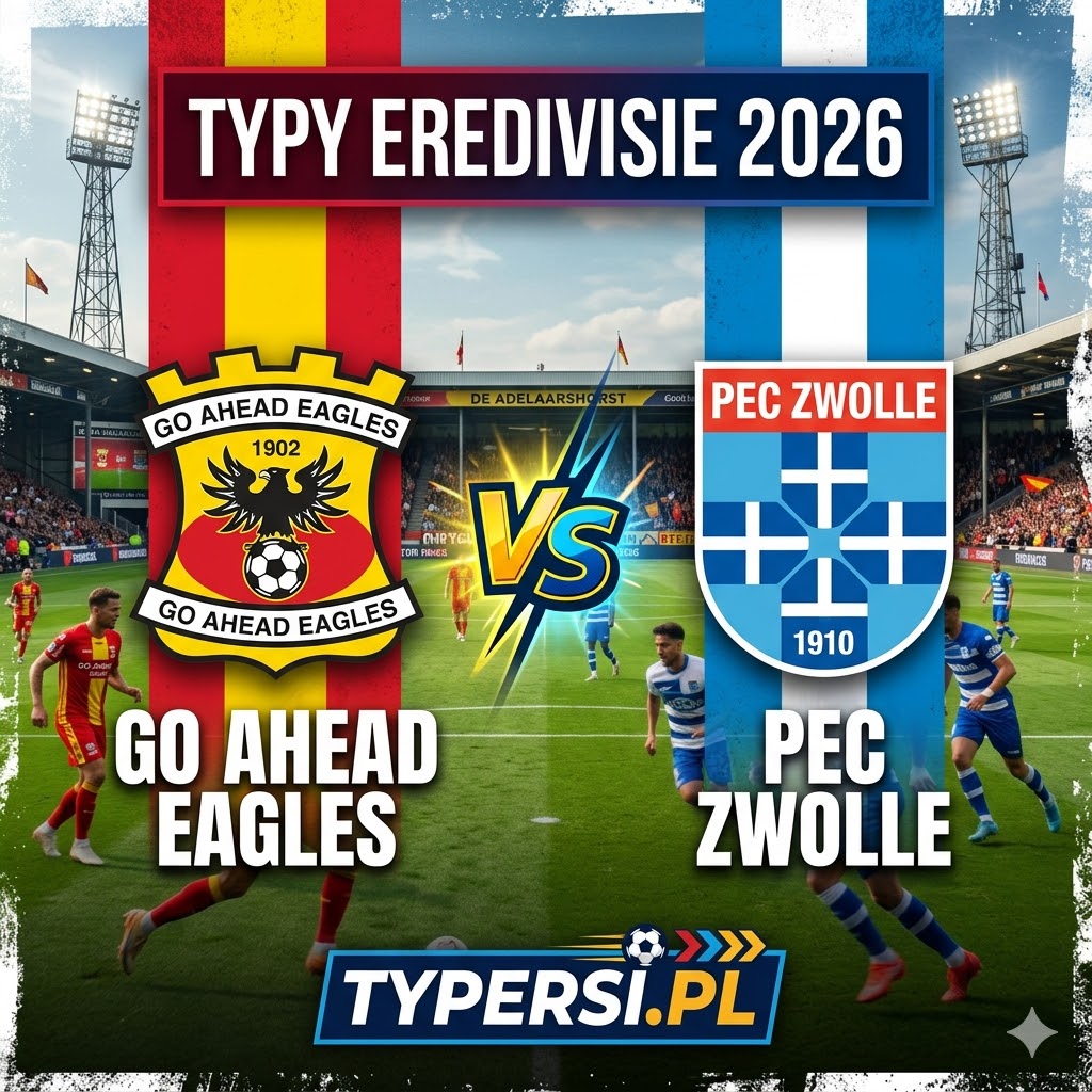 Typy Bukmacherów Eredivisie 2026 : Go Ahead Eagles vs PEC Zwolle - 29 kolejka