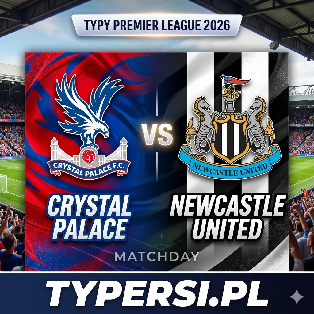Typy Bukmacherów Premier League 2026 : Crystal Palace vs Newcastle United - 32 kolejka