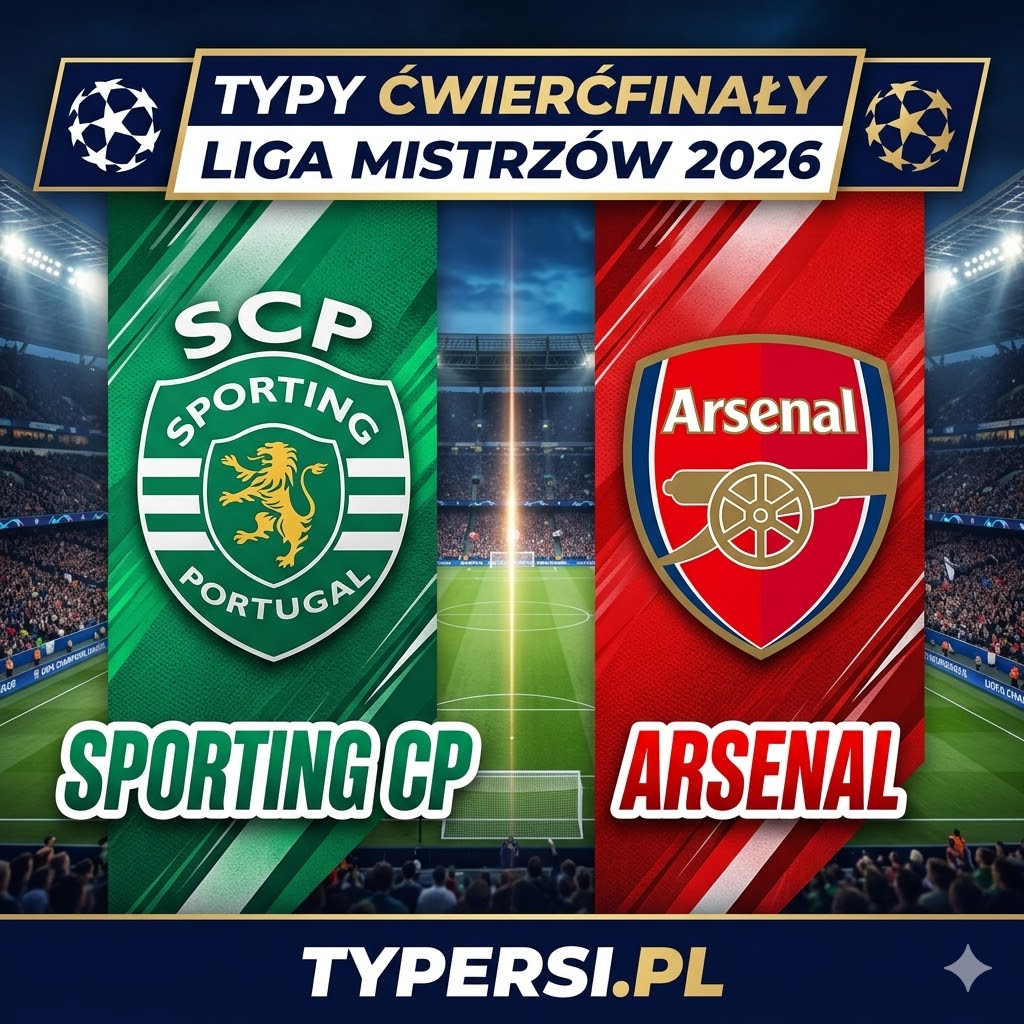 Typy Bukmacherów Liga Mistrzów 2026 : Sporting CP vs Arsenal - Ćwierćwinały