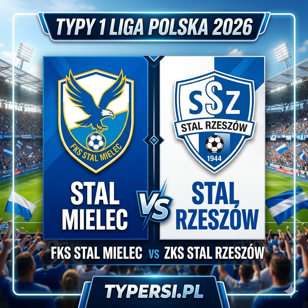 Typy Bukmacherów 1 liga polska 2026 : Stal Mielec vs Stal Rzeszów - 28 kolejka