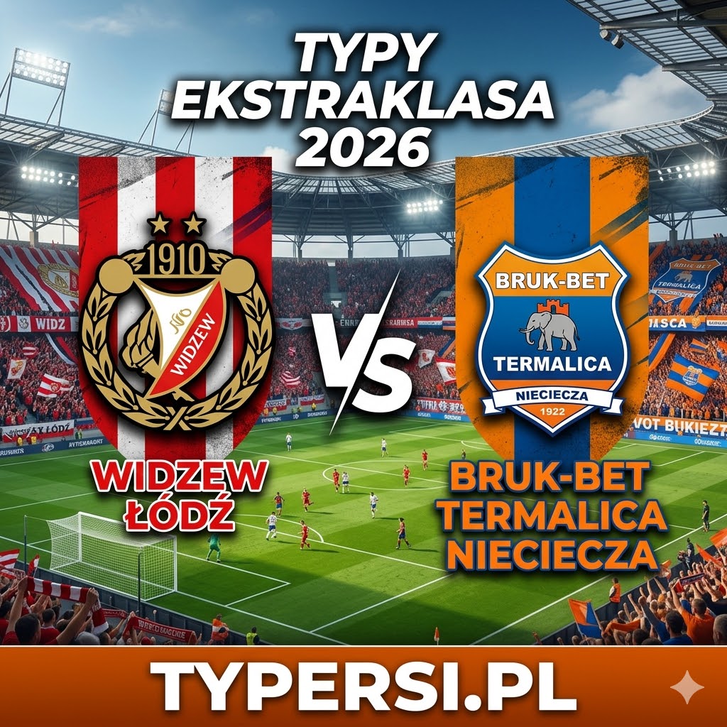 Typy Bukmacherów Ekstraklasa 2026 : Widzew Łódź vs Termalica B-B Nieciecza - 28 kolejka