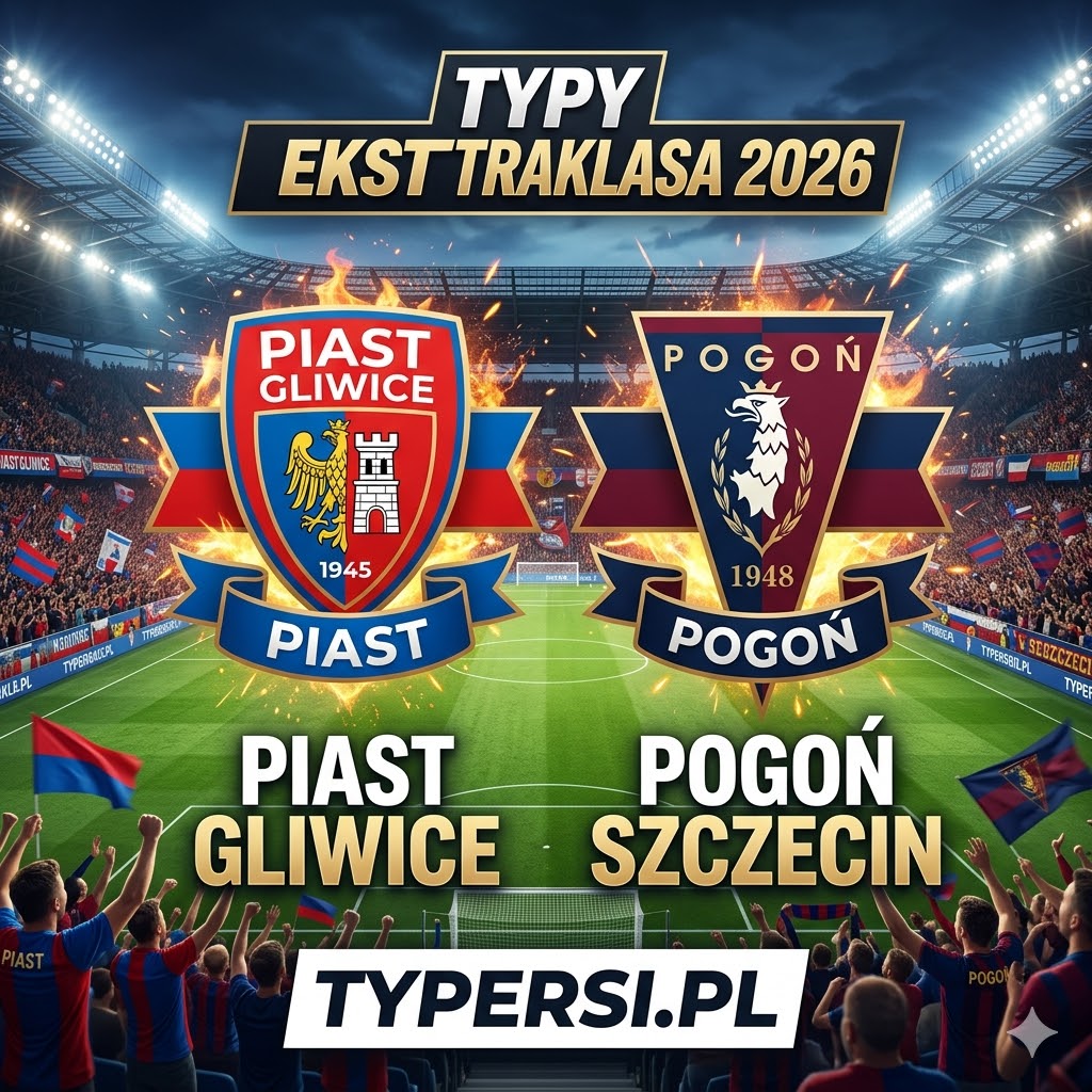 Typy Bukmacherów Ekstraklasa 2026 : Piast Gliwice vs Pogoń Szczecin - 28 kolejka