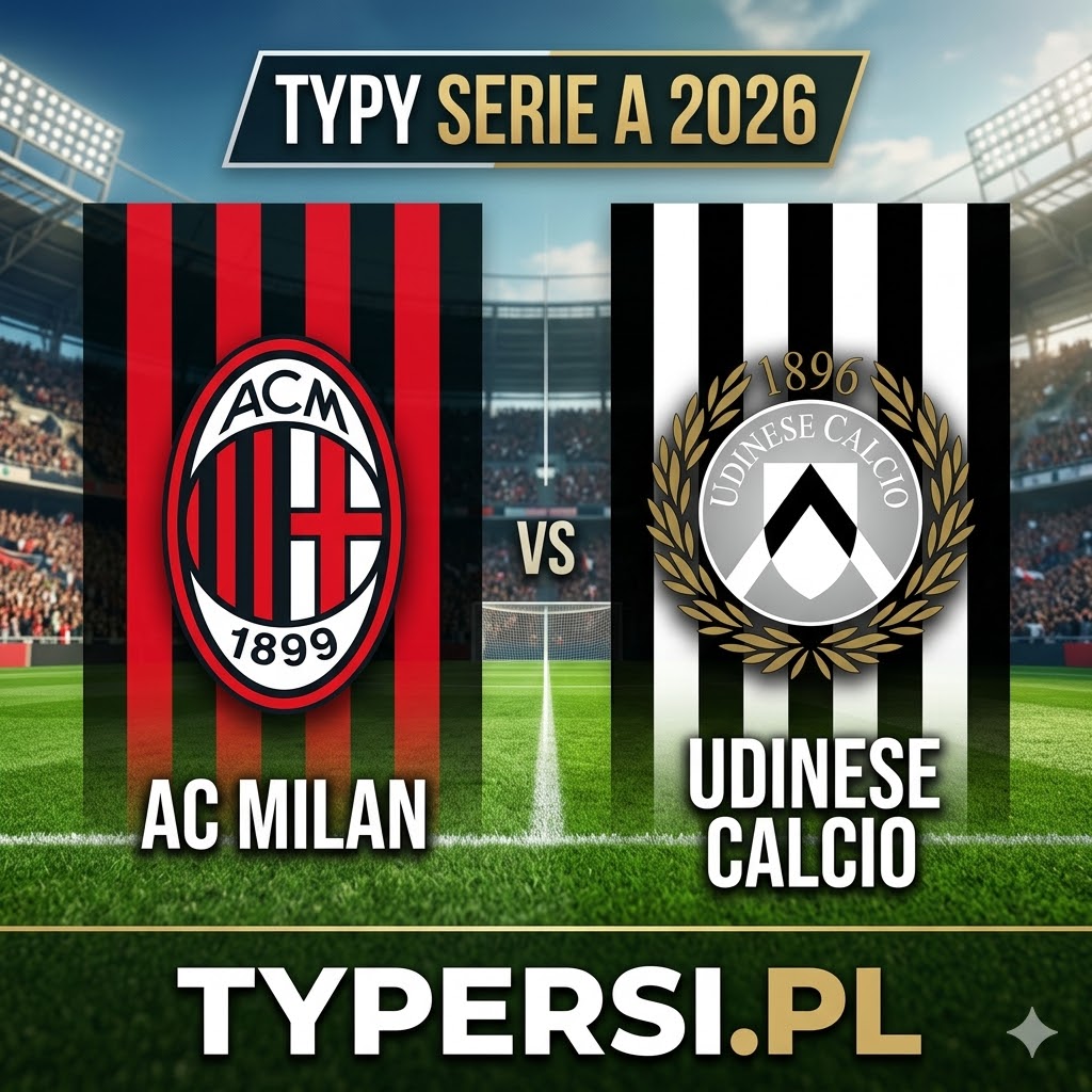 Typy Bukmacherów Serie A 2026 : AC Milan vs Udinese - 32 kolejka
