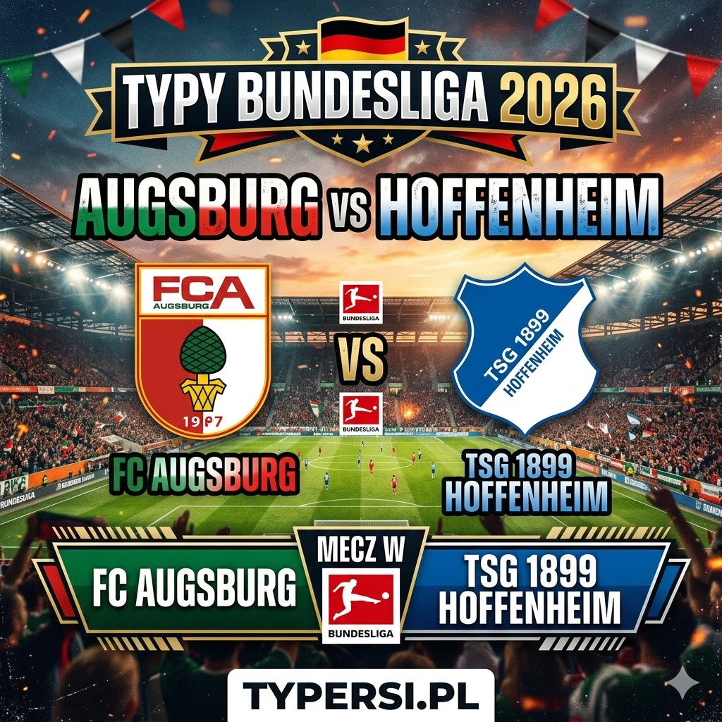Typy Bukmacherów Bundesliga 2026 : Augsburg vs Hoffenheim - 29 kolejka