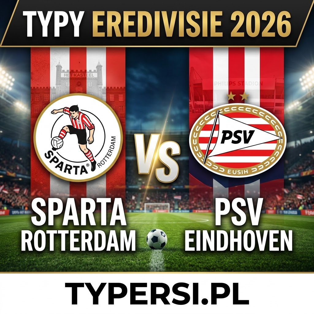 Typy Bukmacherów Eredivisie 2026 : Sparta Rotterdam vs PSV Eindhoven - 30 kolejka