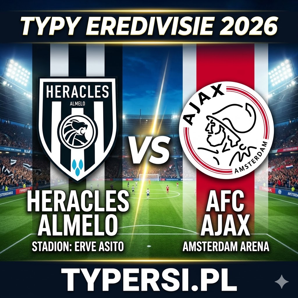 Typy Bukmacherów Eredivisie 2026 : Heracles vs Ajax - 30 kolejka