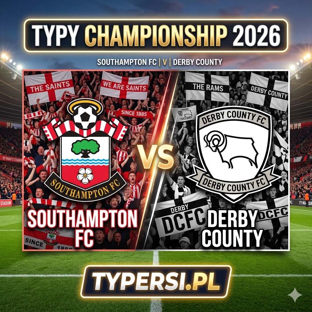 Typy Bukmacherów Championship 2026 : Southampton vs Derby County - 42 kolejka