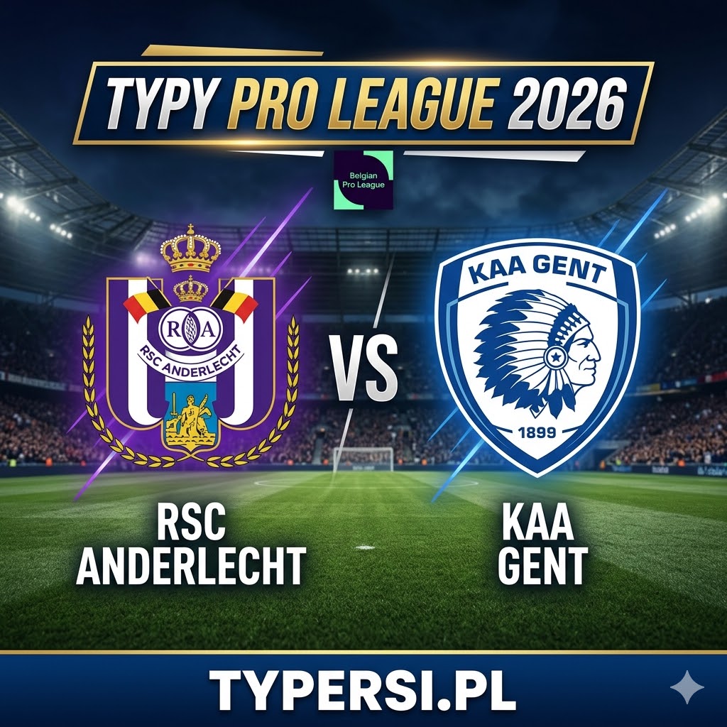 Typy Bukmacherów Pro League 2026 : Anderlecht vs Gent - 31 kolejka