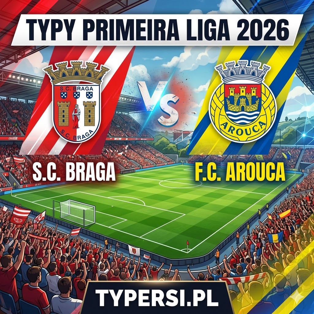 Typy Bukmacherów Primeira Liga -  Liga Portugalii 2026 : Braga vs Arouca - 28 kolejka