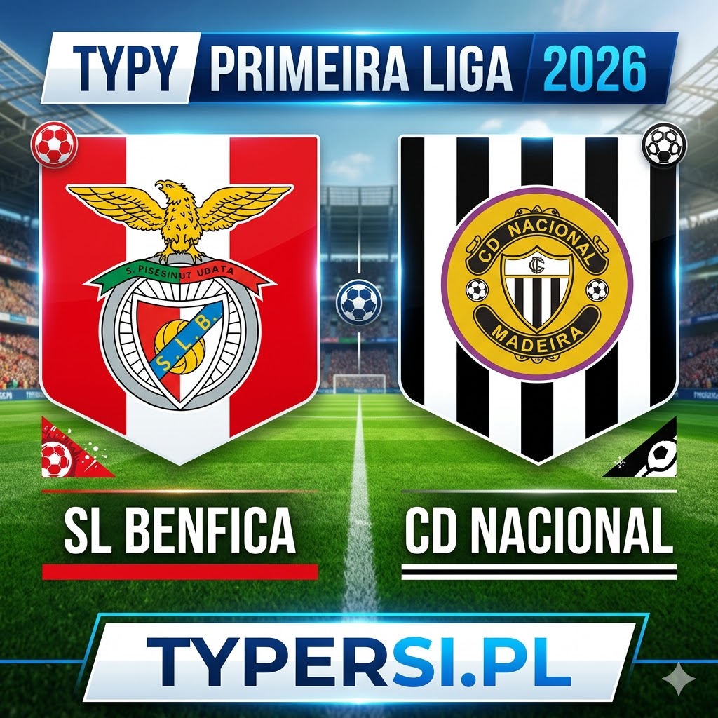 Typy Bukmacherów Primeira Liga -  Liga Portugalii 2026 : Benfica vs Nacional - 28 kolejka