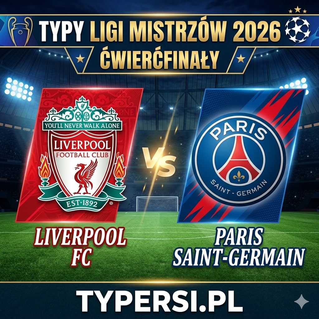 Typy Bukmacherów Liga Mistrzów 2026 : Liverpool vs Paris Saint-Germain - Ćwierćfinały