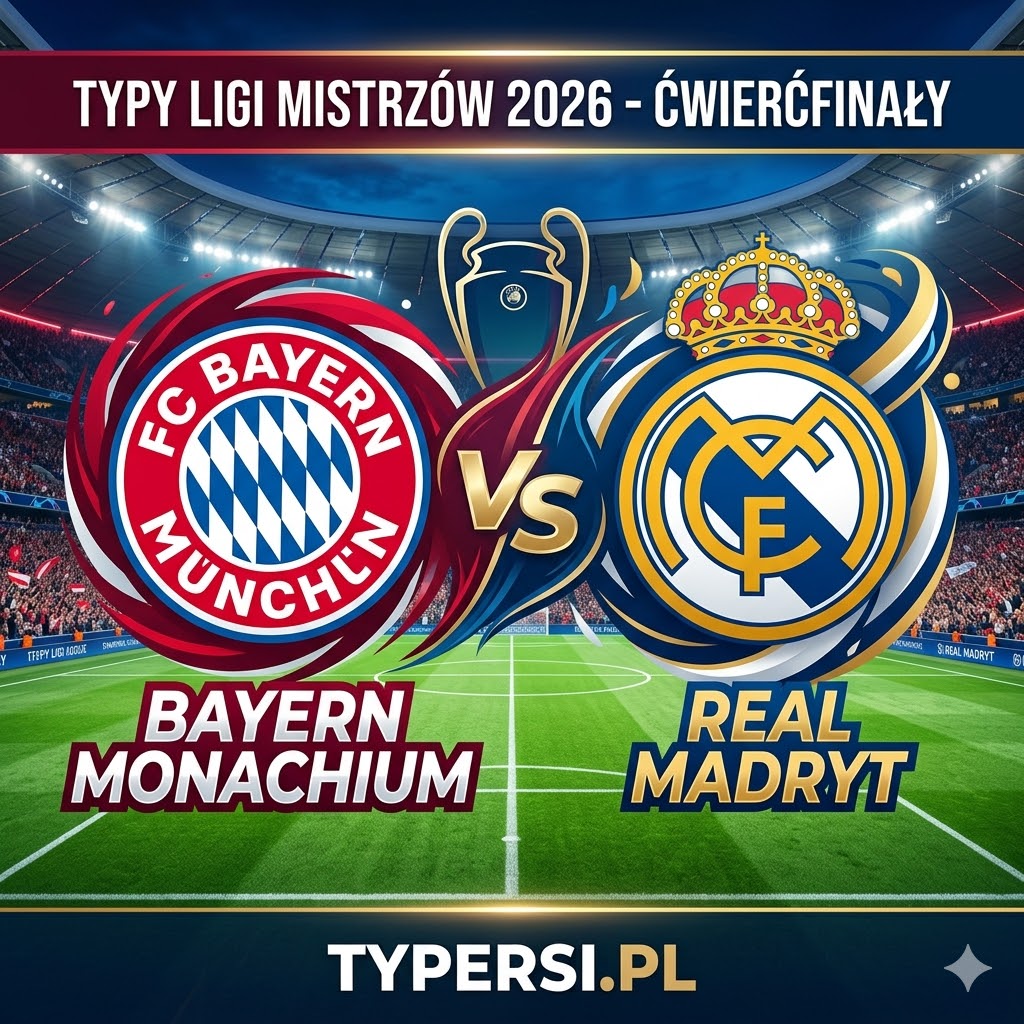 Typy Bukmacherów Liga Mistrzów 2026 : Bayern Munich vs Real Madryt - Ćwierćfinały