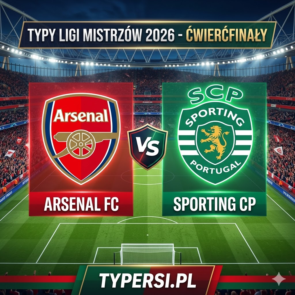 Typy Bukmacherów Liga Mistrzów 2026 : Arsenal vs Sporting CP - Ćwierćfinały