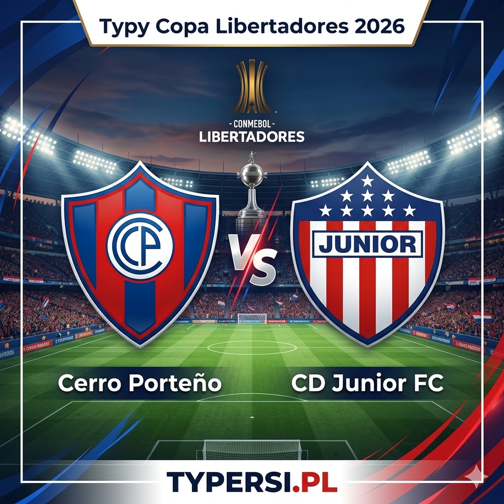 Typy Bukmacherów Copa Libertadores 2026 : Cerro Porteno vs CD Junior FC - 2 kolejka fazy grupowej