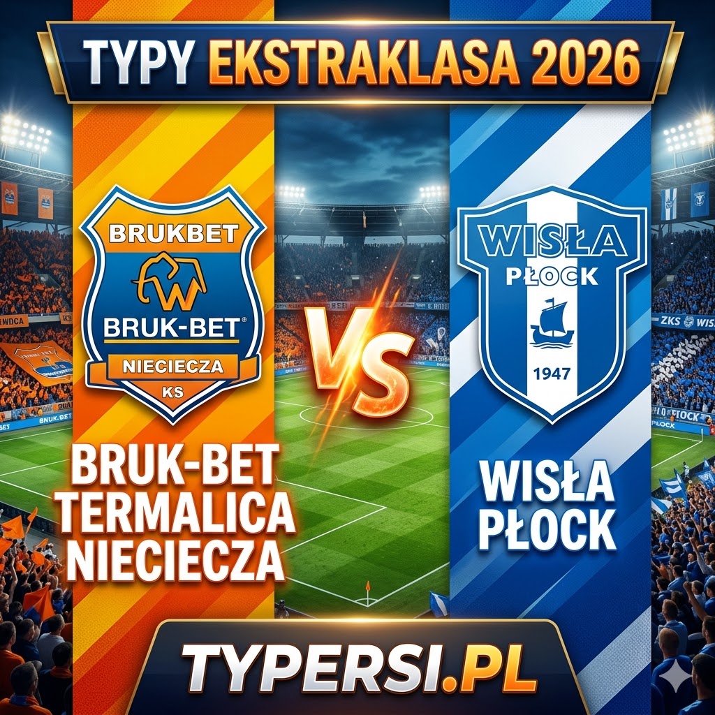 Typy Bukmacherów Ekstraklasa 2026 : Termalica B-B Nieciecza vs Wisła Płock - 29 kolejka