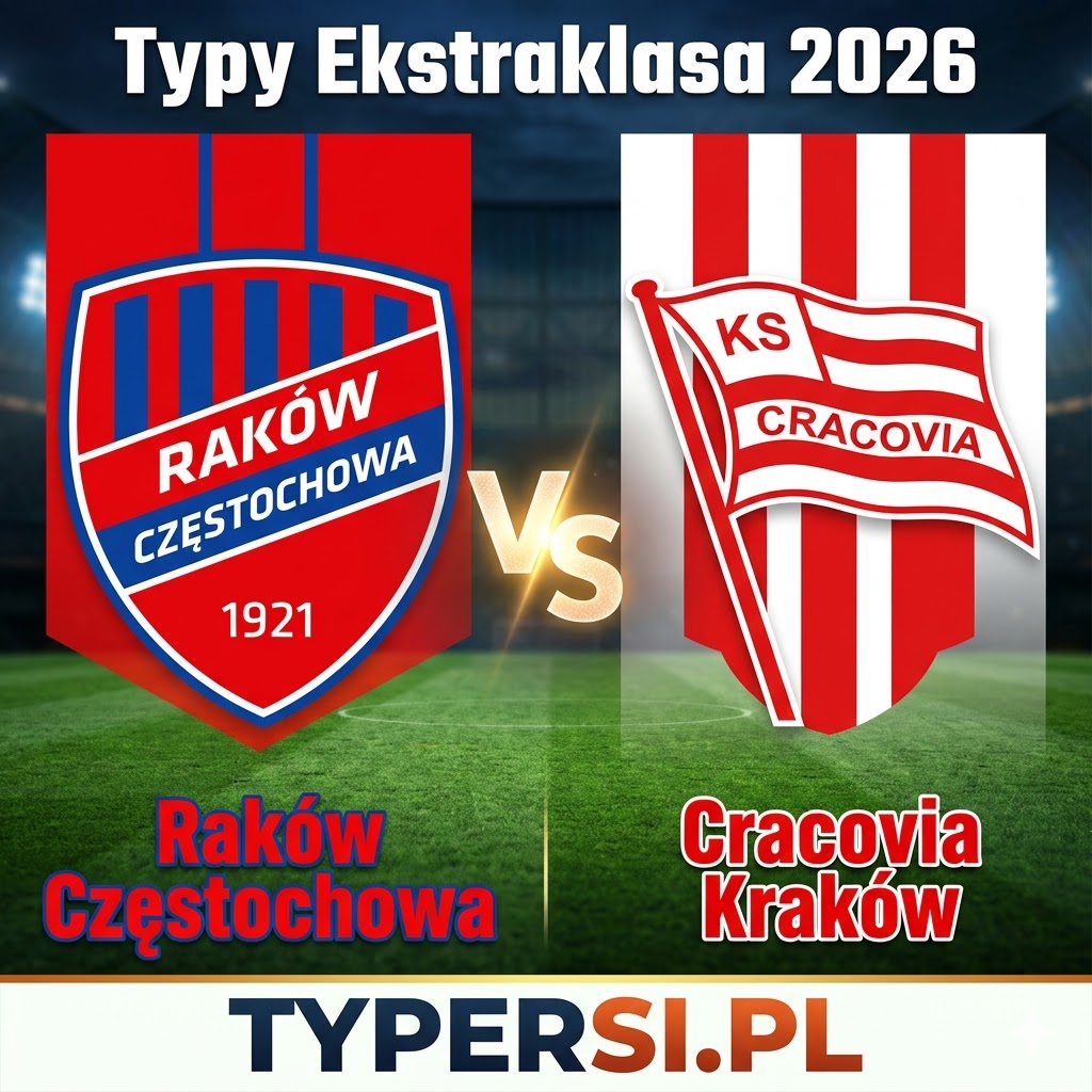 Typy Bukmacherów Ekstraklasa 2026 : Raków Częstochowa vs Cracovia Kraków - 29 kolejka