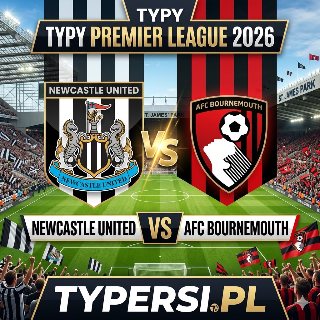 Typy Bukmacherów Premier League 2026 : Newcastle United vs AFC Bournemouth - 33 kolejka
