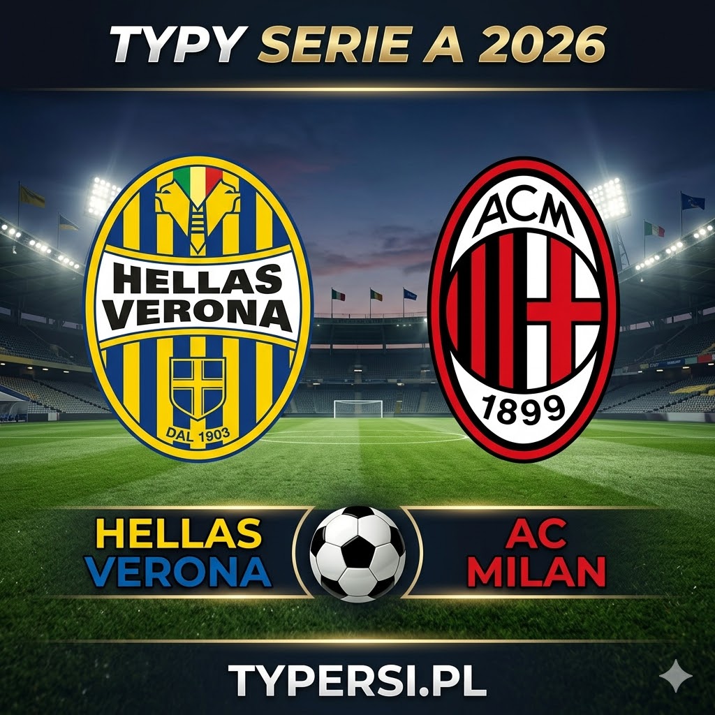 Typy Bukmacherów Serie A 2026 : Hellas Verona vs AC Milan - 33 kolejka