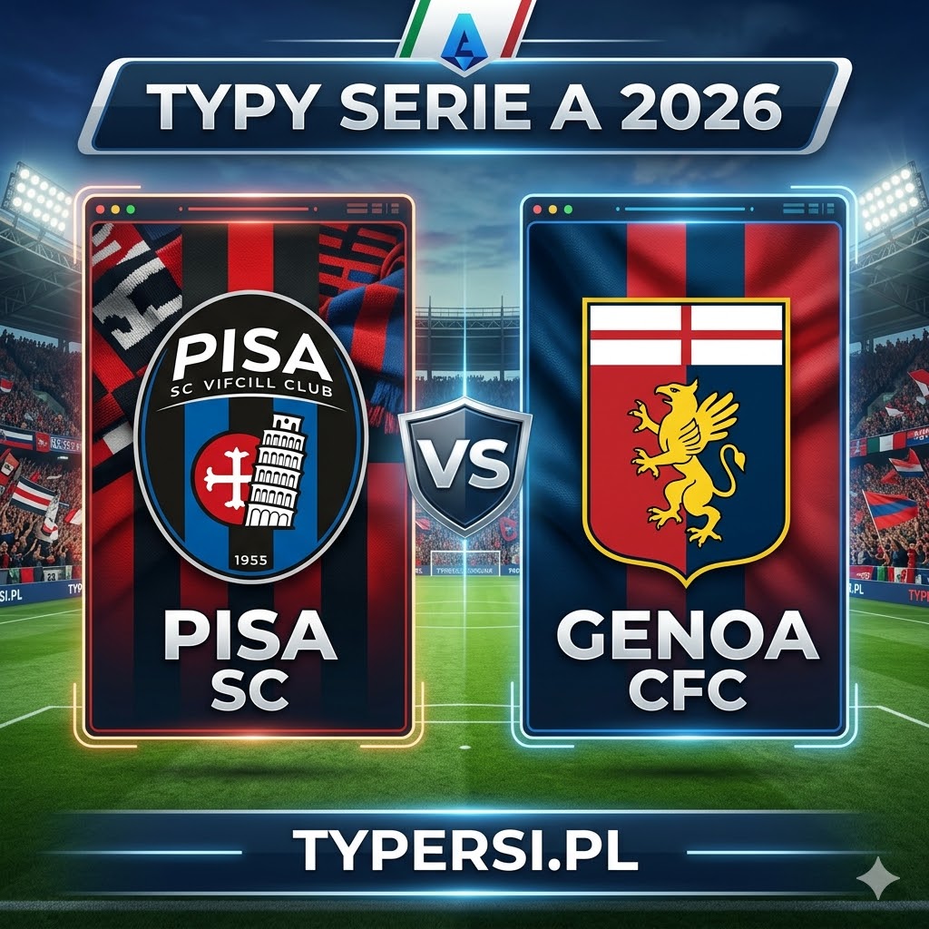 Typy Bukmacherów Serie A 2026 : Pisa vs Genoa - 33 kolejka