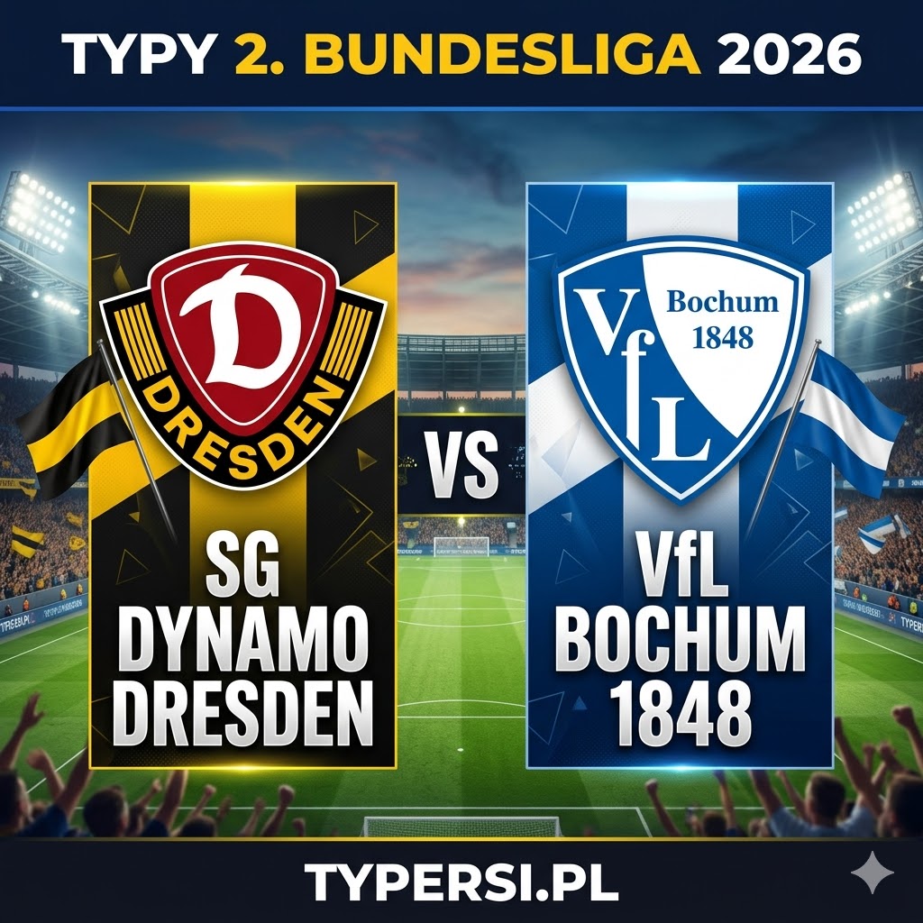 Typy Bukmacherów 2. Bundesliga 2026 : Dynamo Dresden vs Bochum - 30 kolejka