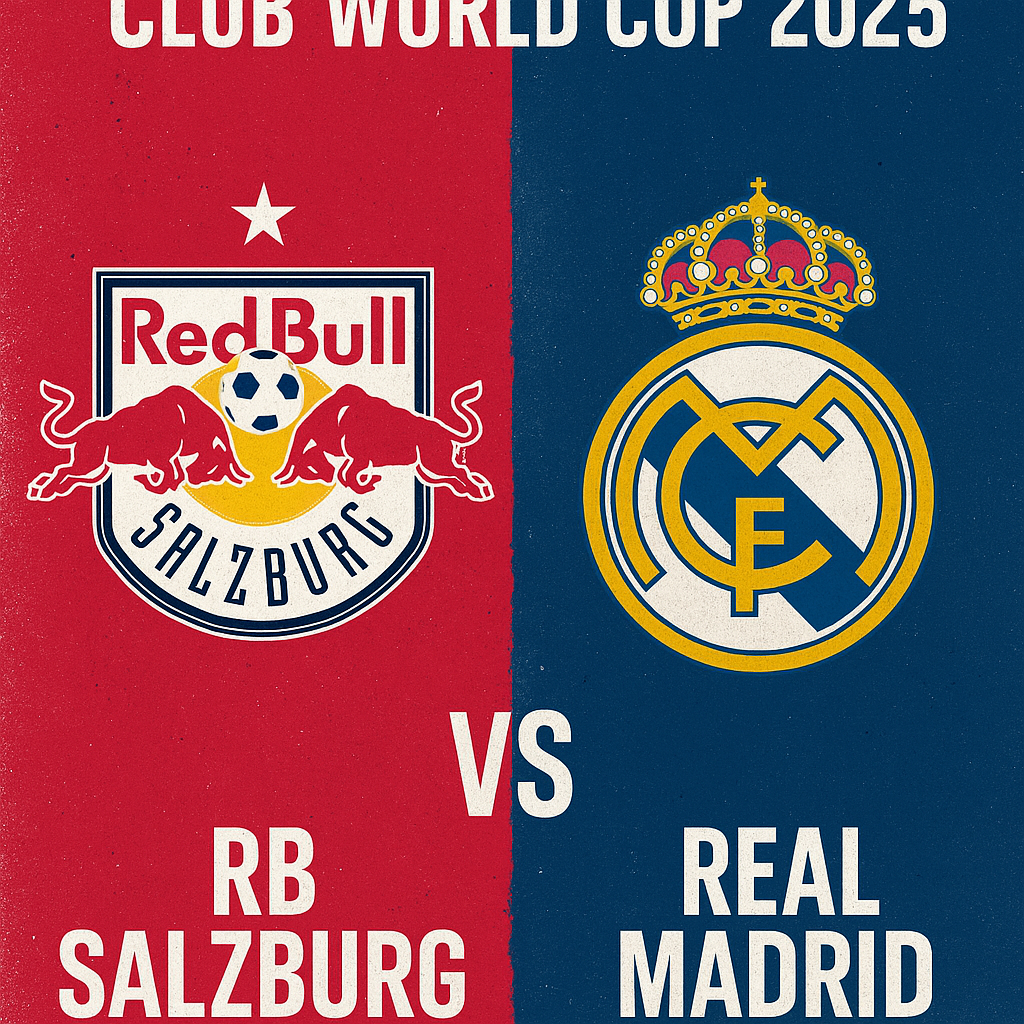 Typowanie Klubowych Mistrzostw Świata 2025 – Typy Bukmacherskie na Mecz RB Salzburg – Real Madryt