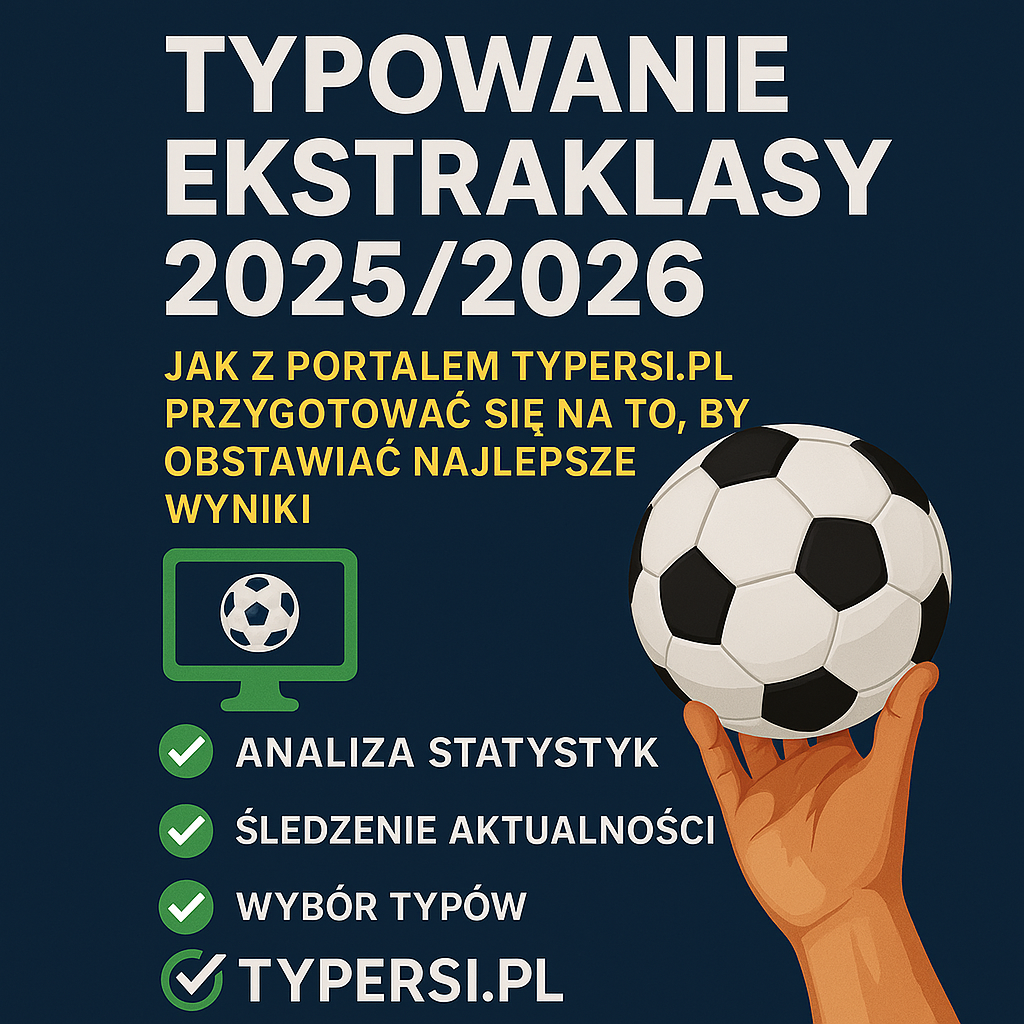Typowanie Ekstraklasy 2025/2026 – Jak z portalem Typersi.pl przygotować się do skutecznego obstawiania wyników