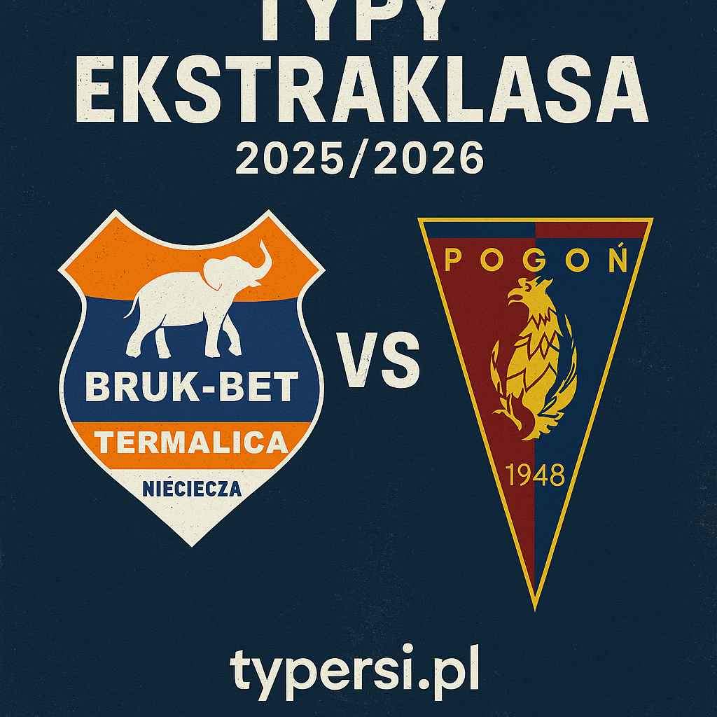 Typy Ekstraklasa 2025/2026: Termalica B-B Nieciecza vs Pogoń Szczecin – 3 kolejka
